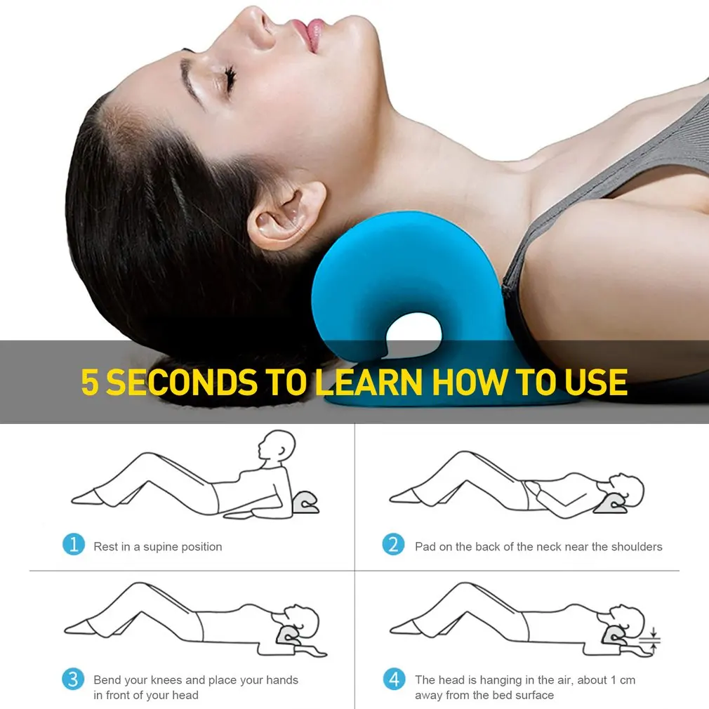Rilassante per collo e spalle sollievo per il collo sollievo dal cuscino terapia di trazione correzione Stretching per alleviare il dolore strumento