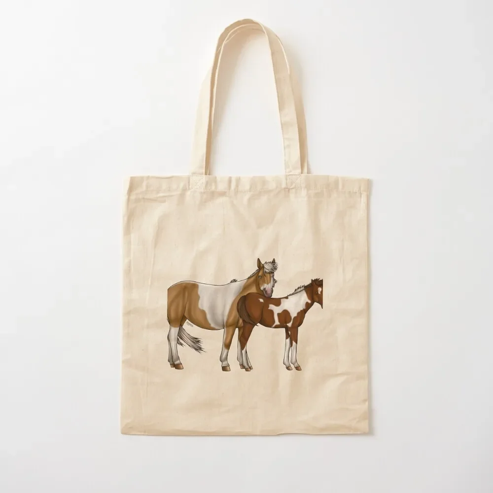 Misty & Stormy Of Chincoteague Tote Bag custom canvas bag Women's shopping bag Cloth bags