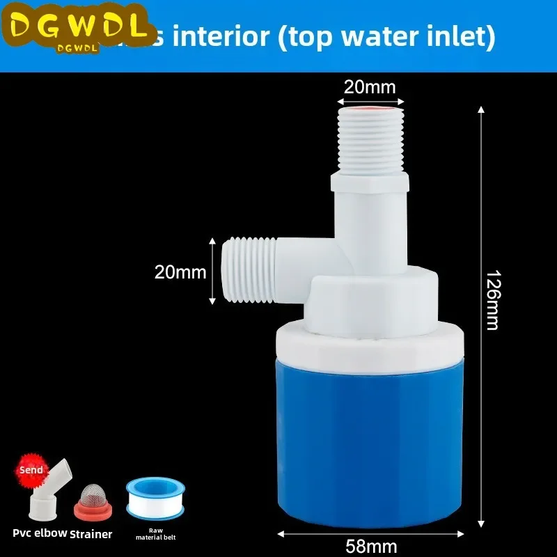 Fully Automatic Water Level Control Float Valve 1/2" Auto Shut Off Automatic Water Stop Automatic Water Make-up Controller