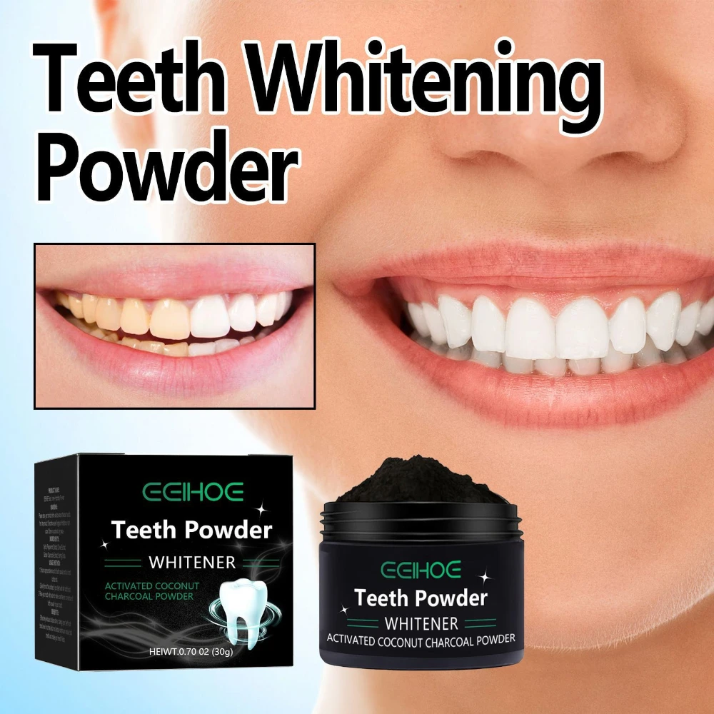 

Food Grade Tooth Brightening Powder Teeth Whitening Powder 100% Pure Active Improving teeth yellowing & stains refreshing breath