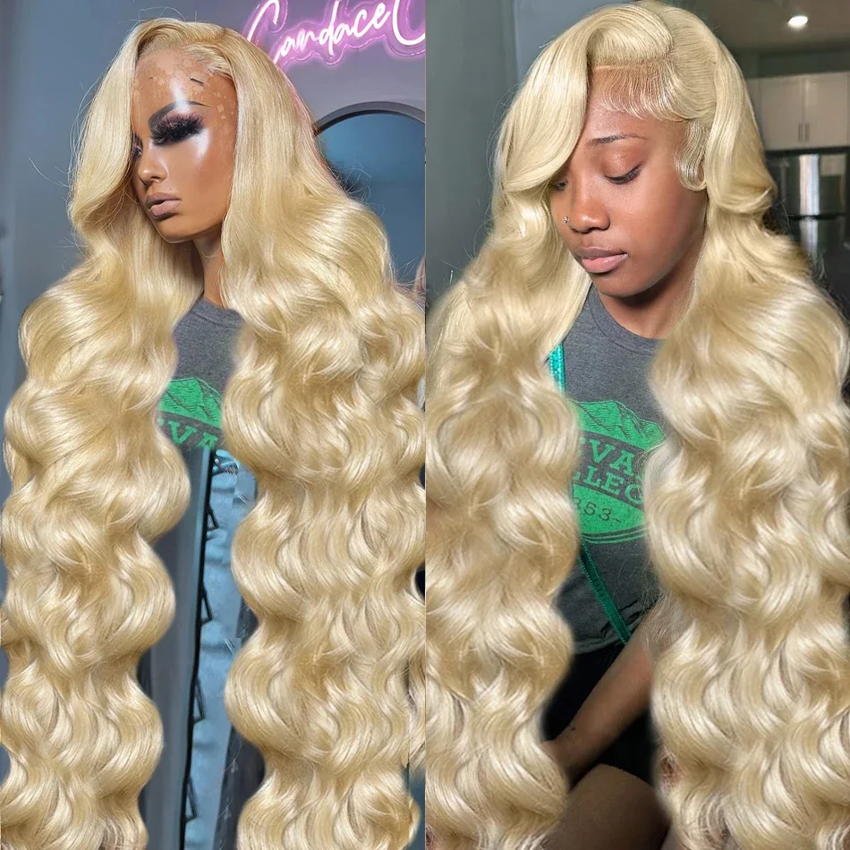 250 Density 613 Honey Blonde Body Wave Brazilian Remy 13x6 Lace Front Wig 13x4 HD TransparentLace Frontal Wig