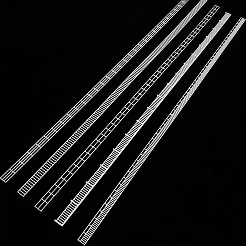 1pc 8mm N skala 1:150 miniaturowy Model balustrady do modelowania Model statku plastikowe zabawki ogrodzenia dla zestawy do budowania dioramy