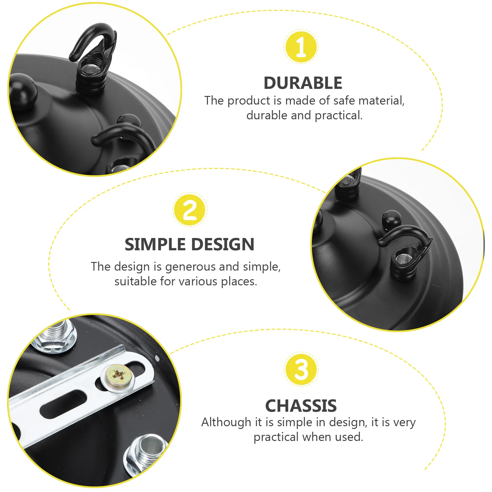 1 قطعة الثريا سقف هوك لوحة الإبداعية حساسة مصباح حامل دائم العملي مادة آمنة ديكور المنزل