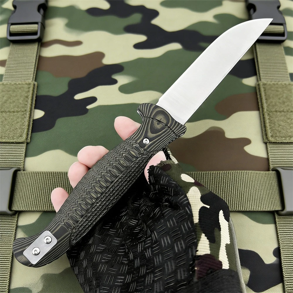 Coltello tascabile pieghevole per il tempo libero all'aperto Trekking Barbecue Autodifesa Caccia Pesca Attrezzatura essenziale portatile Strumento di utilità