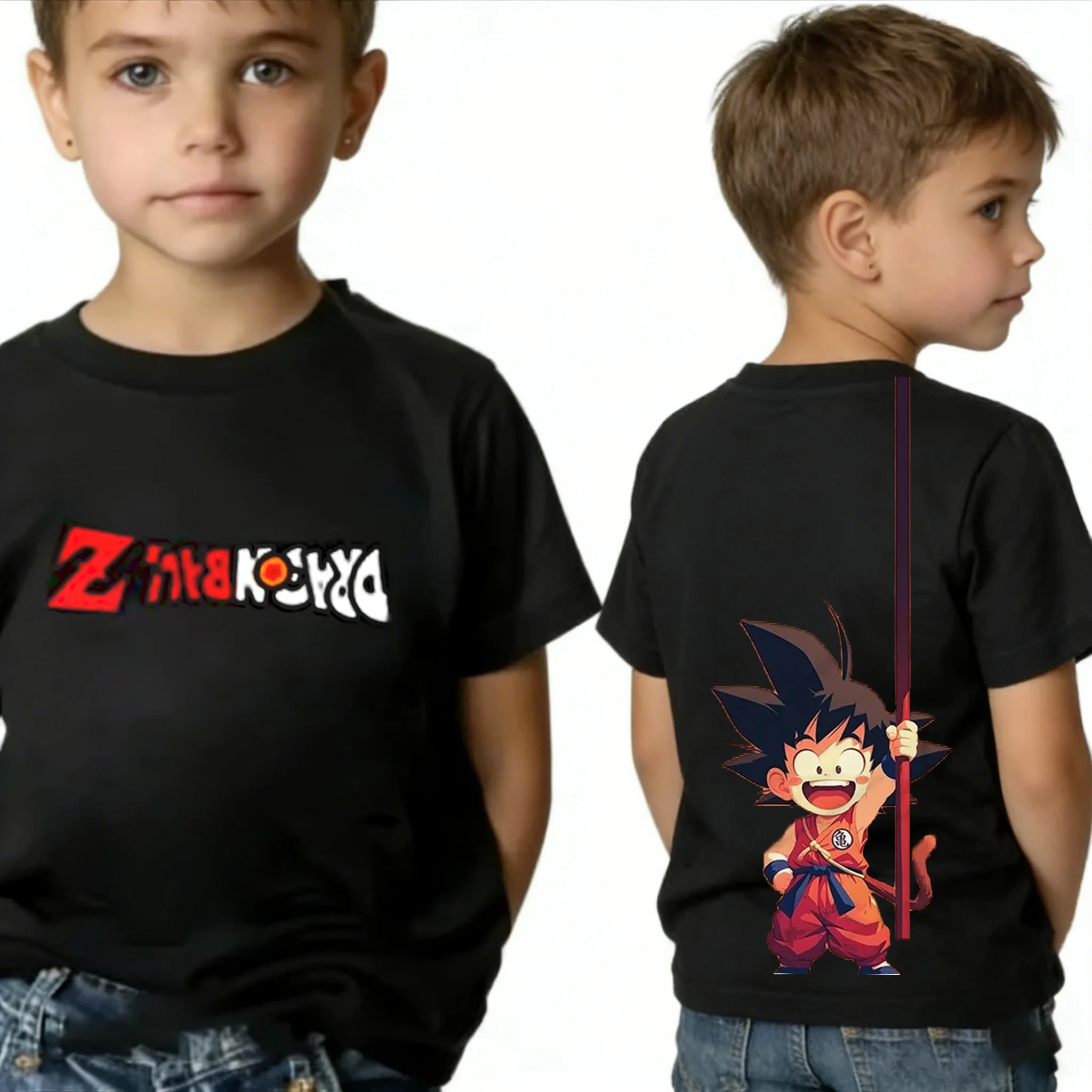 

Dragon Ball Z, популярная футболка для мальчиков, комплект для косплея для мальчиков в стиле аниме, хлопковый летний топ, шорты, дышащий подарок с персонажем Гоку, мужская одежда