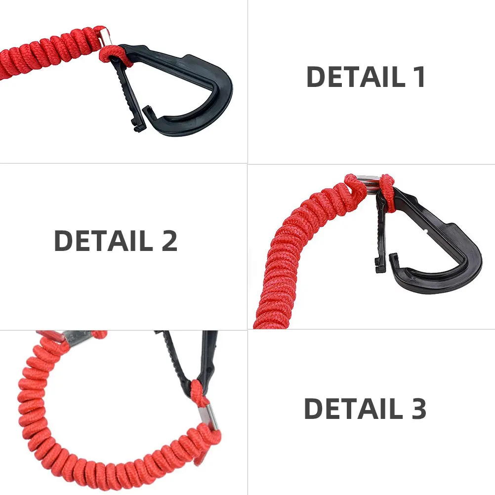 

1pc Boat Engine Safety Lanyard Rope Durable Waterproof Replacement Emergency Stop Cord Marine Supplies Ignition
