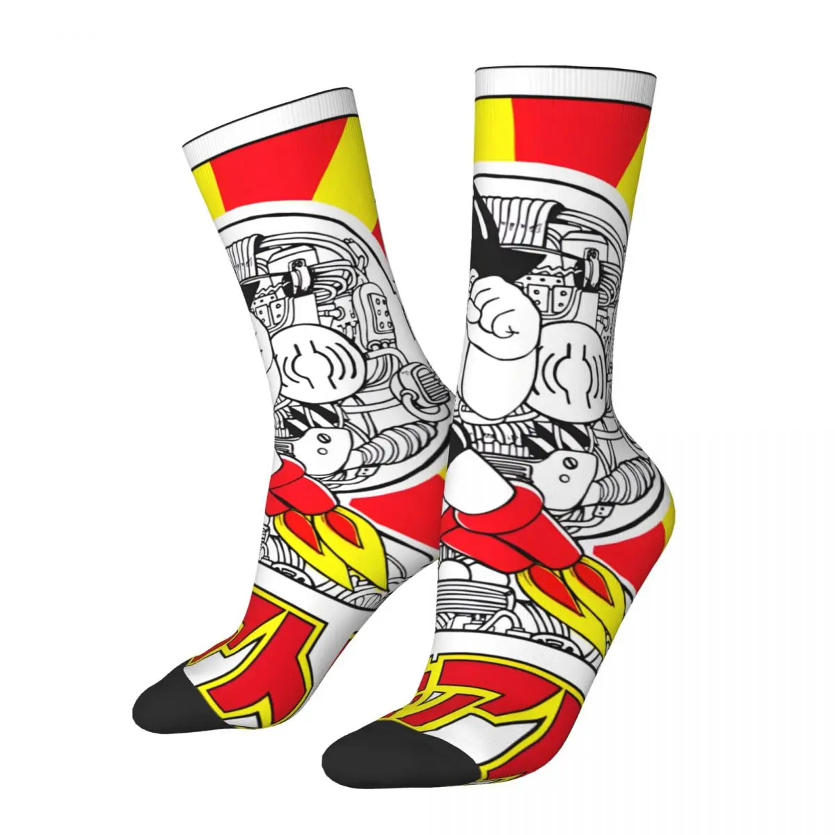 Hip Hop Retro Outstanding Crazy Men's compression Socks Unisex Astro Boy Harajuku Seamless Printed Funny Novelty Happy Crew