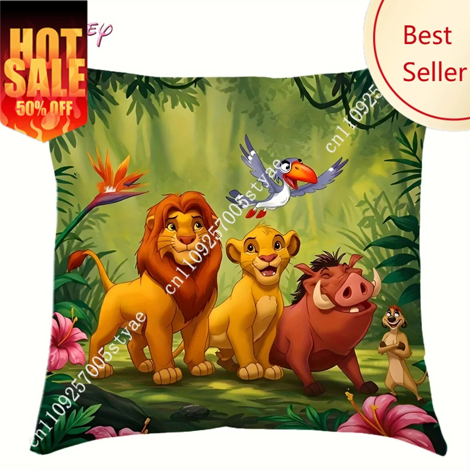 

Simba The Lion King Pillowcase Disney Cartoon Pillow Case Soft Bed Decoration Holiday Party Boy Girl Gifts Custom Pillow Cover