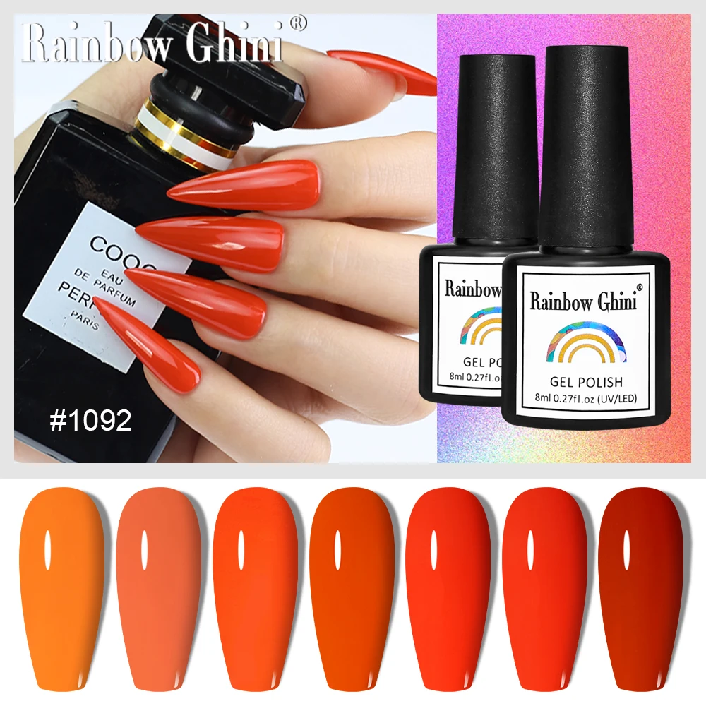 

Гель-лак для ногтей Rainbow Ghini 8 мл, черный с блестками, бирюзовый цвет, стойкий гель-лак, синий, высококачественный, УФ-гель для ногтей, снимаемый методом замачивания.