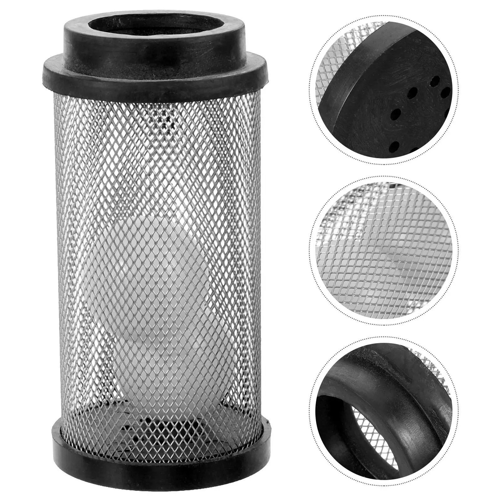 

Floor Scrubber Float Ball Stainless Steel 2-Balls Cage Waste Tank Filter Float Shut Off Replacement Part Accessory Mesh Strainer