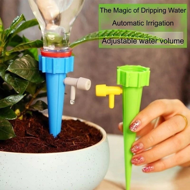 2 adjustable automatic drip irrigation devices for plant watering, suitable for home balconies, potted gardens, PP materials