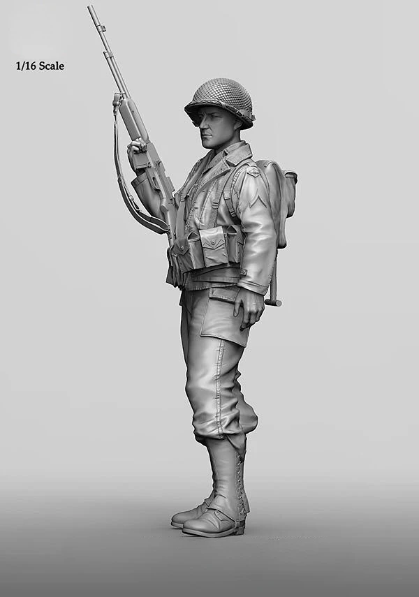 1/16 Scale Die-cast Resin Figure Model Assembling Kit Resin Mannequin Toy Soldier Unpainted