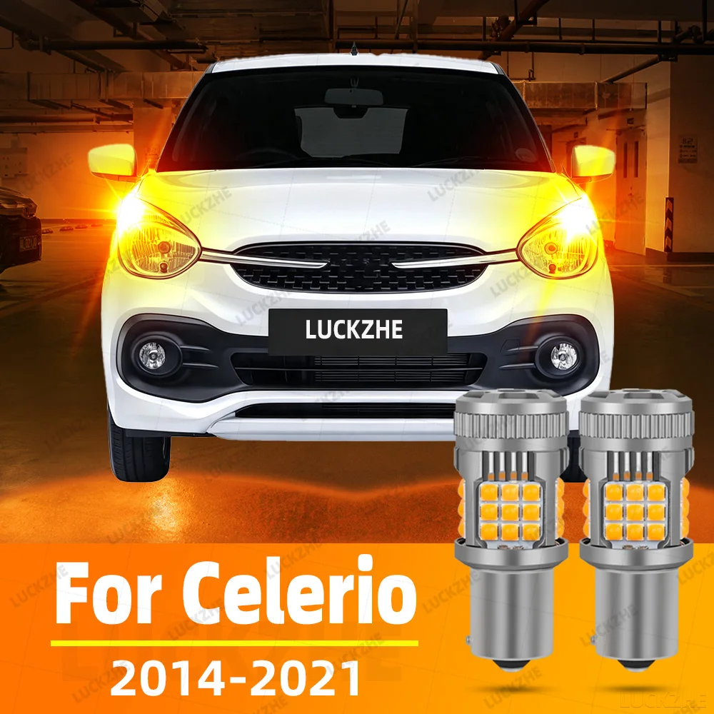 For Suzuki Celerio 2014 2015 2016 2017 2018 2019 2020 2021 Turn Signal Light LED Blinker Bulbs Lamp Amber Yellow Super Bright