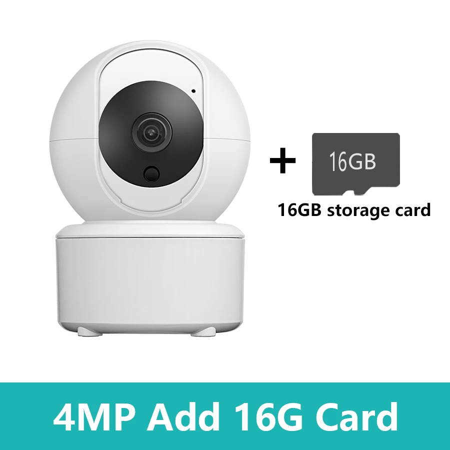 4MP 2MP WiFi-bewakingscamera Babyfoon PTZ Binnenbeveiligingscamera CCTV Spraakintercom Nachtzichtfunctie