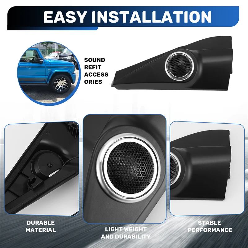 Premium Car High-Pitched Speaker Horn Audio Loudspeaker Mounting Kit For Suzuki Jimny JB64 Sierra JB74W 2019 2022 view 2