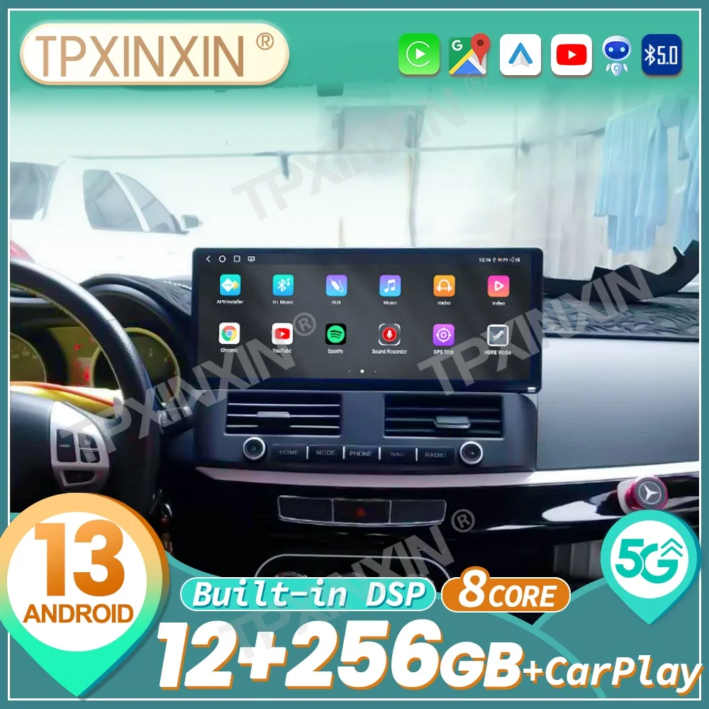 

12,3-дюймовый Android Carplay для Mitsubishi Lancer 2010-2017, автомобильная магнитола, мультимедийный проигрыватель, GPS-навигация, головное устройство
