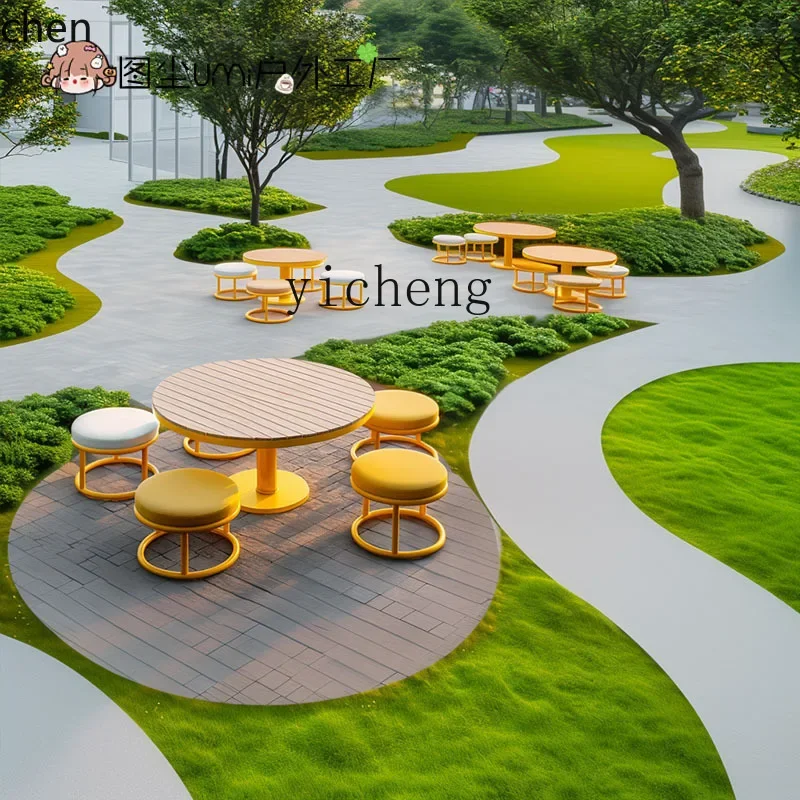 

b7-outdoor table and chair combination outdoor leisure cafe milk tea shop rest area card seat