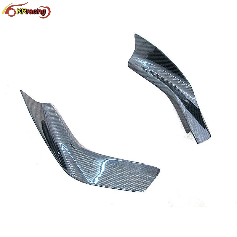 MINES Style Carbon Fiber Car Front Bumper Canards For Nissan GTR R35 2008-2016