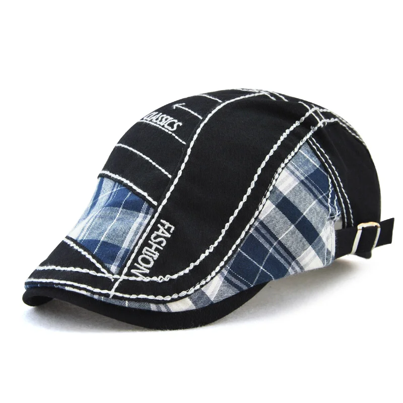 

JAMONT Vintage Hat Casual Beret for Men Outdoor Sports Flat Hat Women's Beret Summer Autumn Embroidery Brand Designer Retro Caps