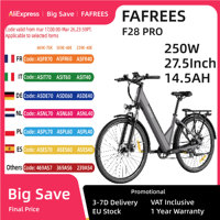 FAFREES F28 Pro 27.5'' Step-through City E-Bike 250W Motor 25km/h 36V14.5Ah Embedded Removable Battery, Mechanical disc Brakes