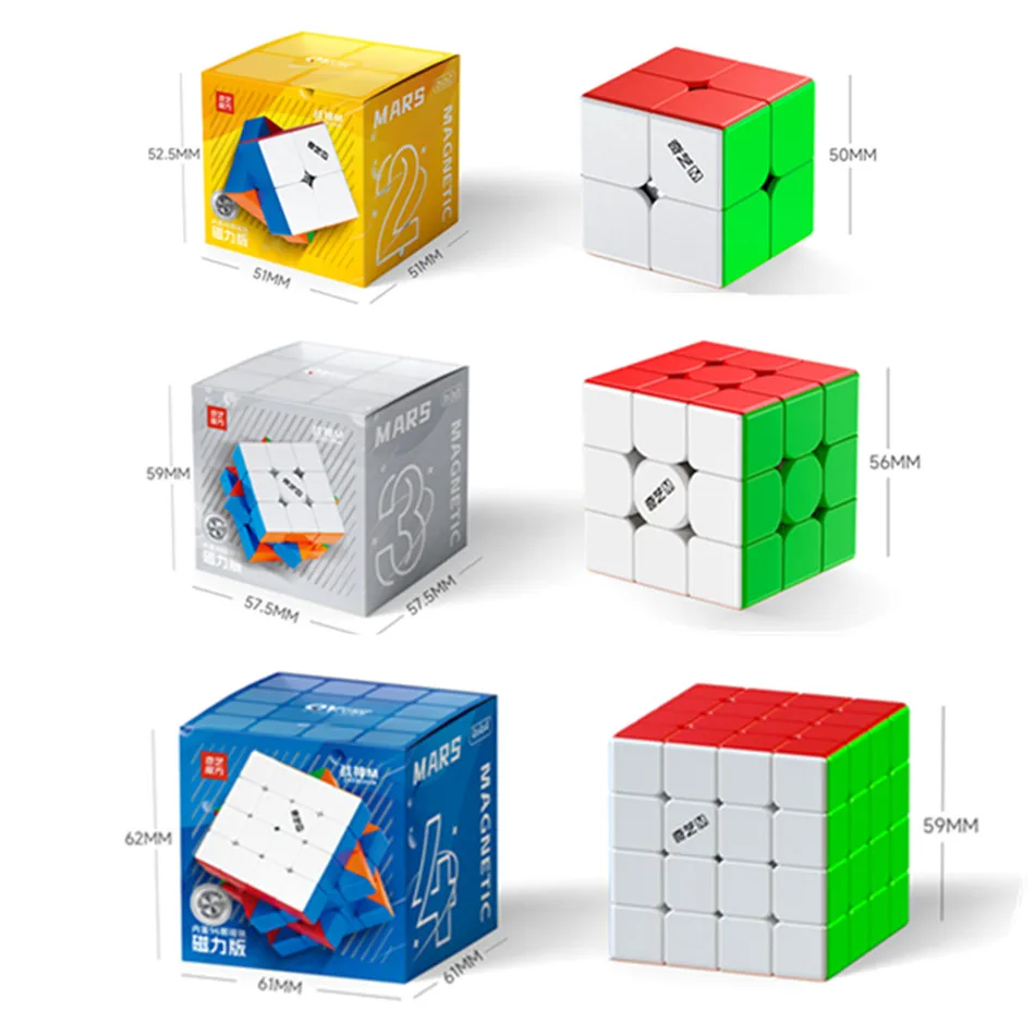 QiYi Zhanshen 2x2 3x3 4x4 مكعبات سحرية لغز السرعة بدون ملصقات ألعاب كوبو ماجيكو الاحترافية هدايا عيد الميلاد للأطفال #1