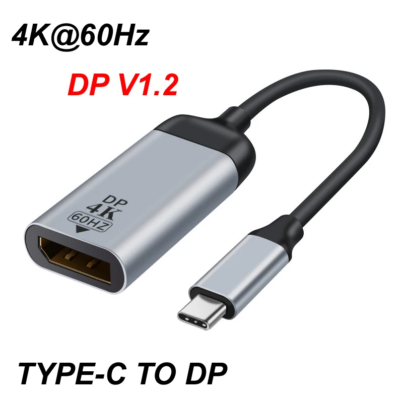 USB 3.1 Type C Male to 4K@60Hz HDMI Compatible/DP/MINI DP/1080P DB15P 15PIN VGA Female Adapter Converter Cable for PC Phone  etc