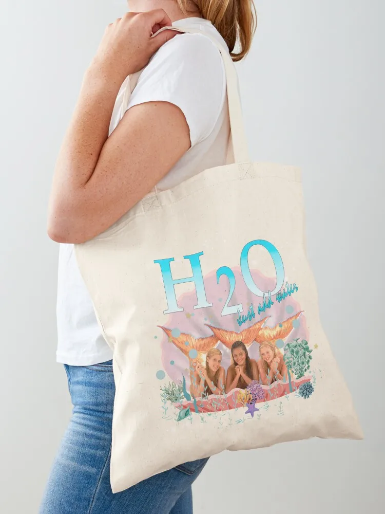 

H2O Tote Bag large tote bag Shopper canvas tote bags custom fabric bag