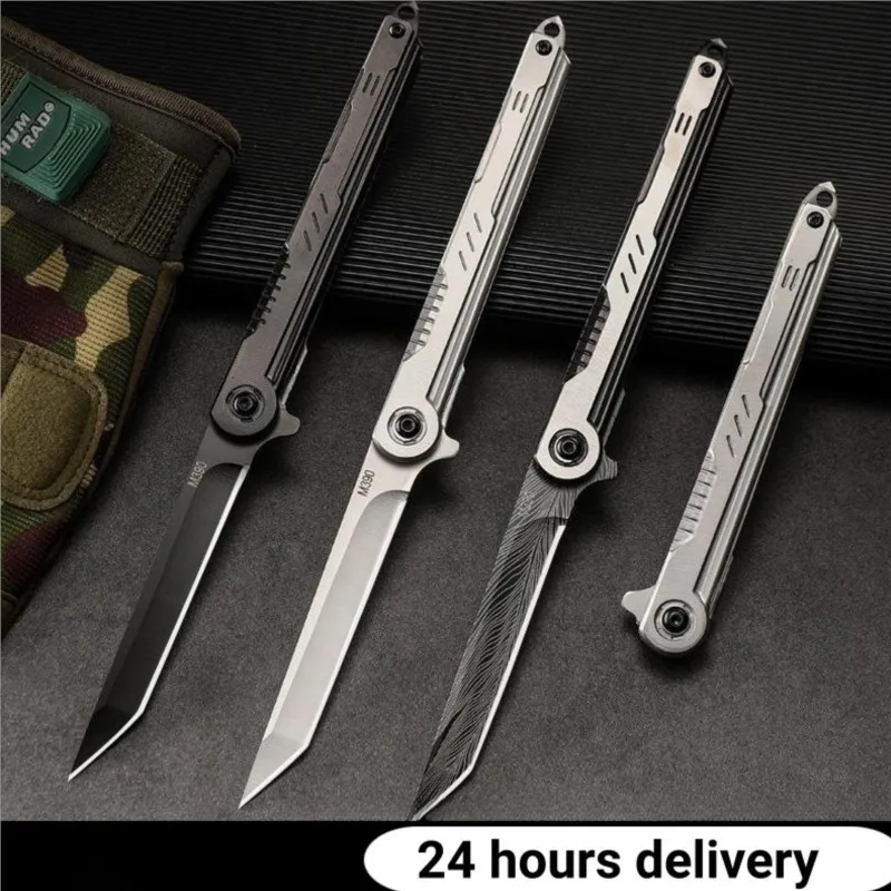 Stainless Steel Folding Knife Damascus Pattern Fillet Knife Fishing Boat Fishing Accessories Easy To Carry Camping Meat Cutting