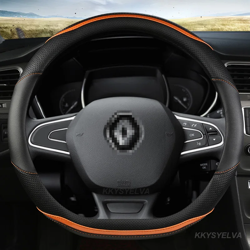 Steering Wheel Cover For Renault Scenic Clio Laguna 2 3 4 5 Kangoo Fluence Megane Trafic Talisman Twingo Kaptur Car Accessories