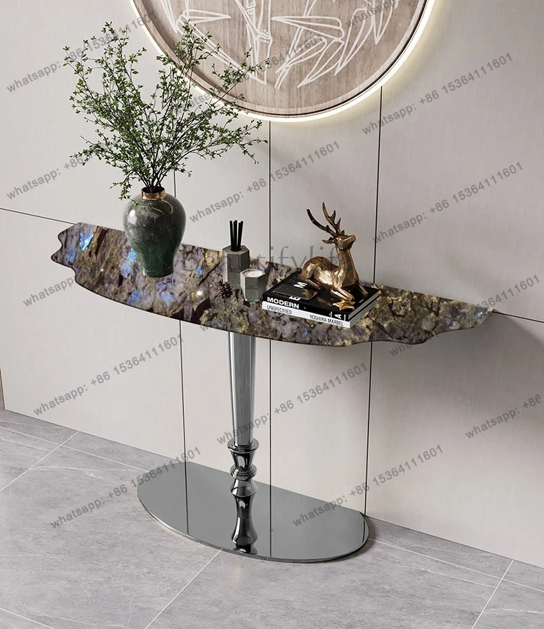 PG New Italian light luxury marble luxury stone entrance table high-end entrance entrance platform