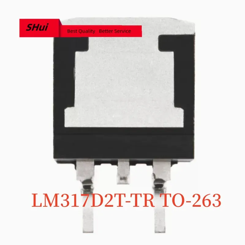 Regulador de tensão ajustável, LM317D2T-TR TO-263, LM317, LM317D2, 1,2 A, 1.5A atual, 1,2 a 37V, 10pcs