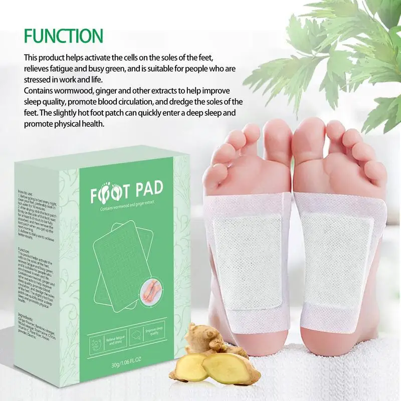 Deep Cleansing Foot Pads 40pcs Natural Wormwood Foot Pad For Foot And Body Care Deep Cleansing Foot Pad For Foot And Body