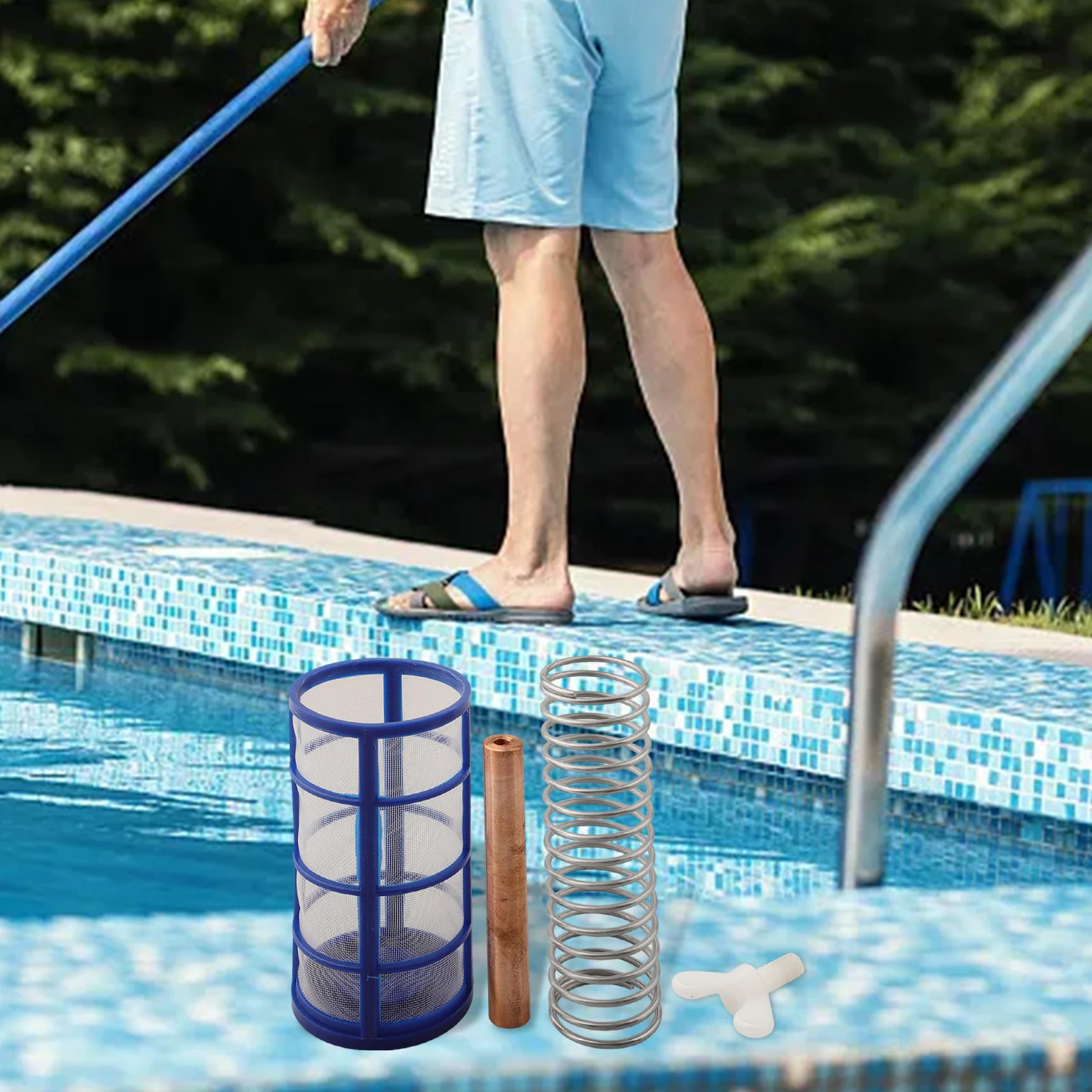Replacement Copper Anode Designed for Solar Powered Pool for ionizers Used in For Swimming Pool and Water Treatment Setups