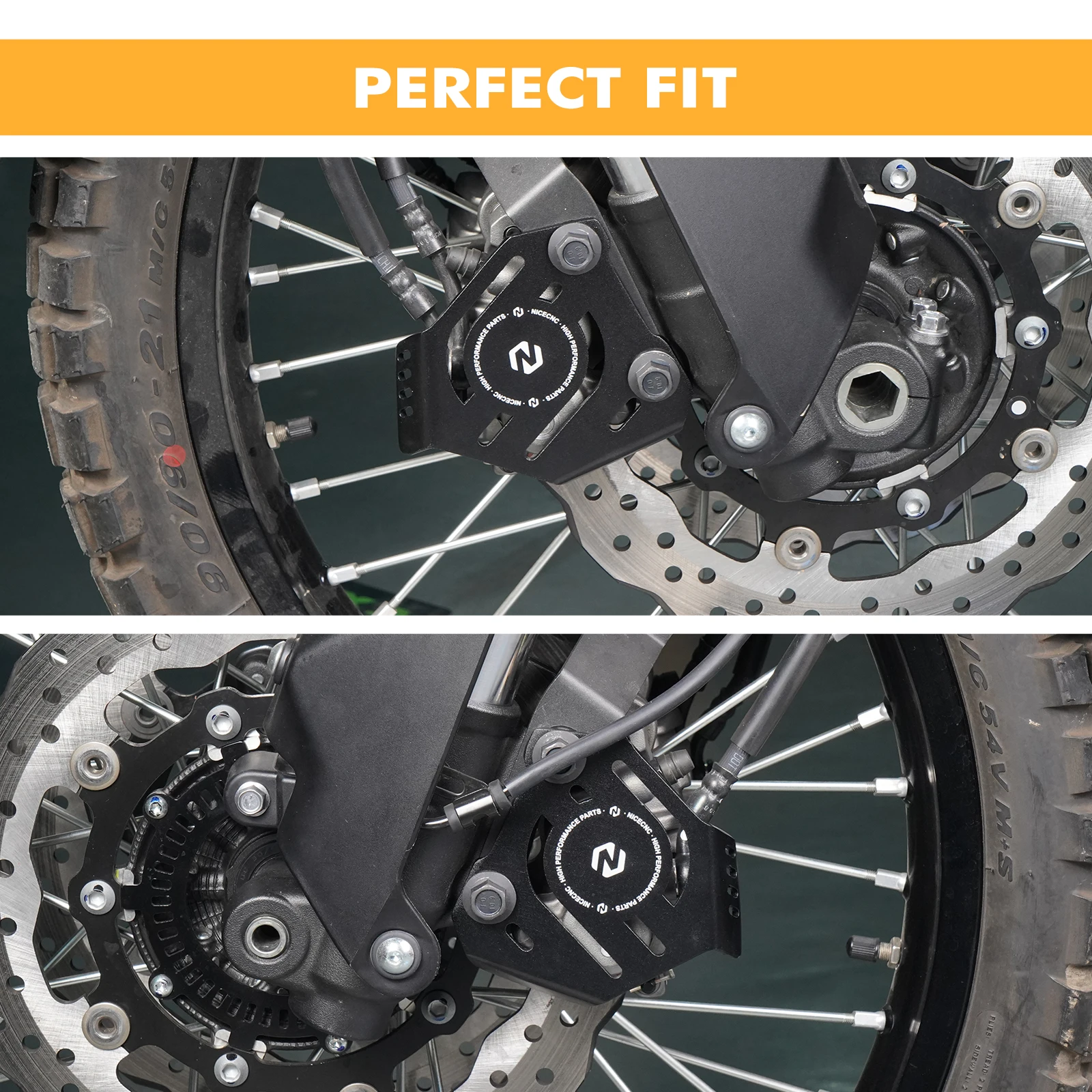 NICECNC For Yamaha Tenere 700 /XTZ700 2019-2024 Rally Edition 2020-2024 Front Brake Caliper Guard Rear Caliper Guard Protector
