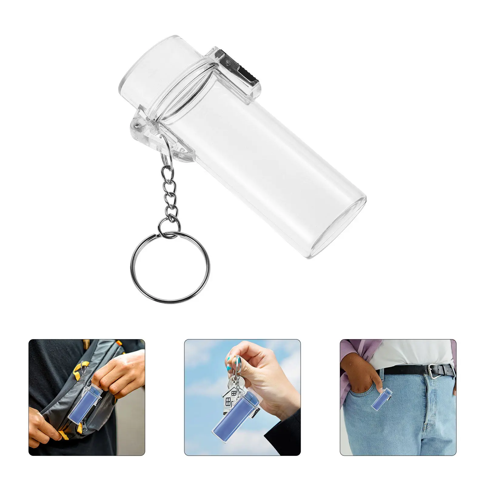 Portable Smoke Travel Case Waterproof Flints Fire Starter Match Lighter Organizer Cases