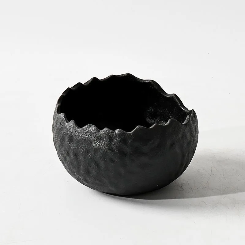 Egg Shaped Style Desktop Trash Can Living Room Coffee Table Ceramic Commercial Hotel Table Storage Bin Countertop Waste BinZJ344