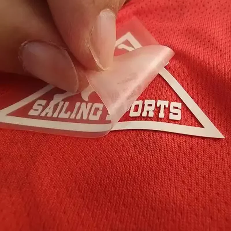 Individueller Siebdruck 3D-Silikon-Heißpress-LOGO-Etiketten Gummi-Patches Aufbügelbare Aufkleber Vinyl-Wärmeübertragungslogo für Kleidung – Detail 6