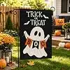 Louise Maelys Halloween Garden Flag 12x18 Inch Small Ghost Boo Garden Yard Flags Double Sided Hocus Pocus Trick or Treat for jjp