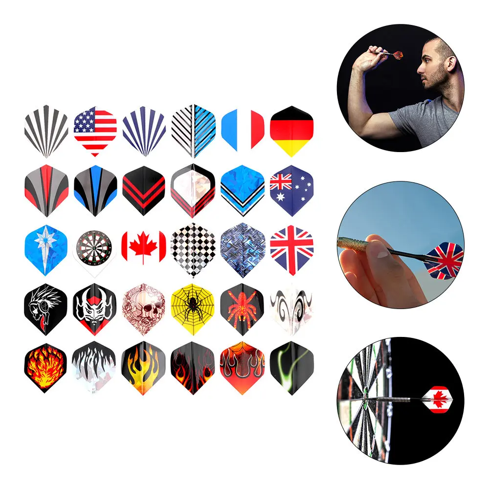 

90pcs Dart Wings Leaf PVC Durable Replaceable Flights Soft Portable Practical Accessories Outdoor Use
