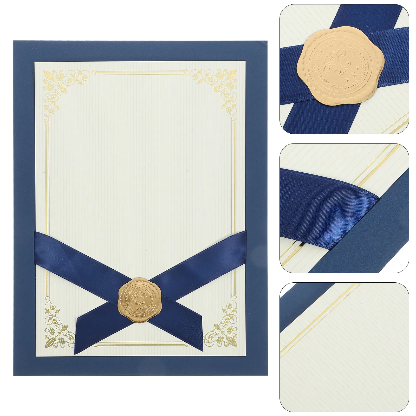 

Premium Paper Certificate Holder Diploma Cover Frame for Graduation Awards Certificates Photos Elegant Fashion Design Easy