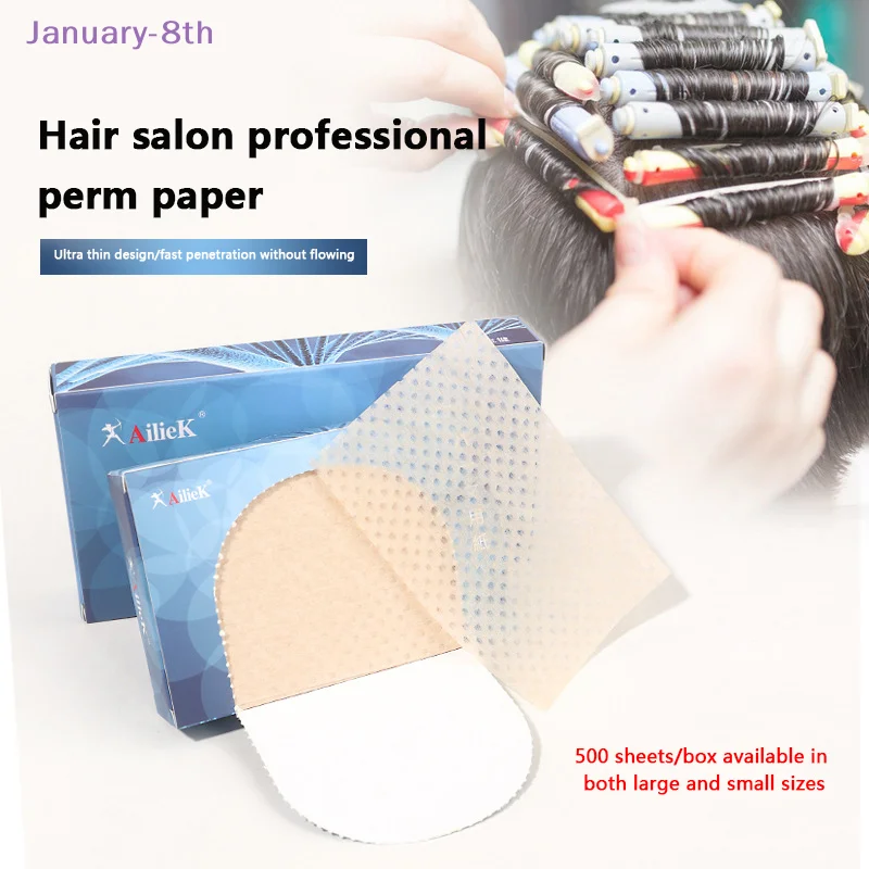 S/L 500 Sheets Thin Perm Papers Heat Resistant Blanching Hair Styling Tool Salon Disposable Perm Hair Paper Hairdressing