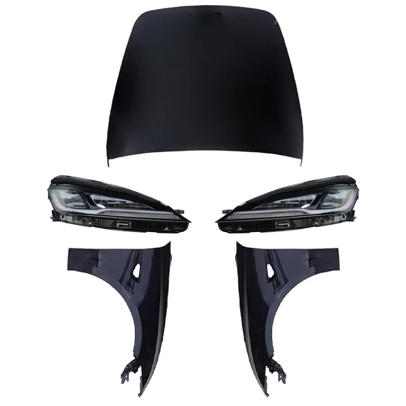 For 2019-2022 Te-sla Model 3 Front Bumper Upgrade Kit Original New Appearance Plastic Modif