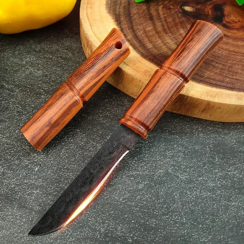Utility Knife Slice Meat Fruit Steak Knife Plastic Handle Hand Forge Boning Butcher Barbecue Knife Camping Cooking Cleaver Tools