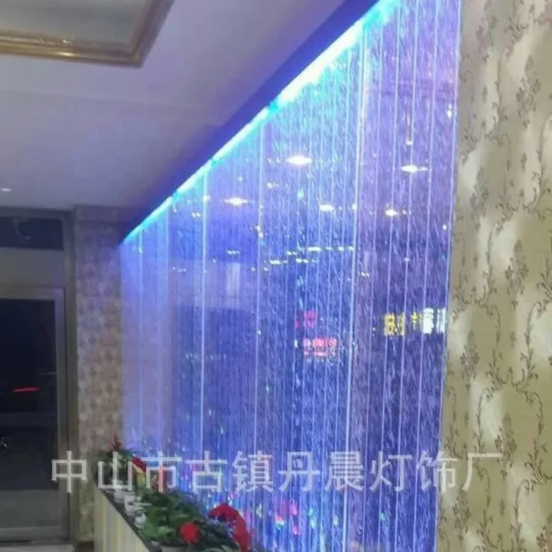 Custom Acrylic Bubble Waterfall Wall Panel Home Decor Running Water Screen Background for Living Room Interior Design