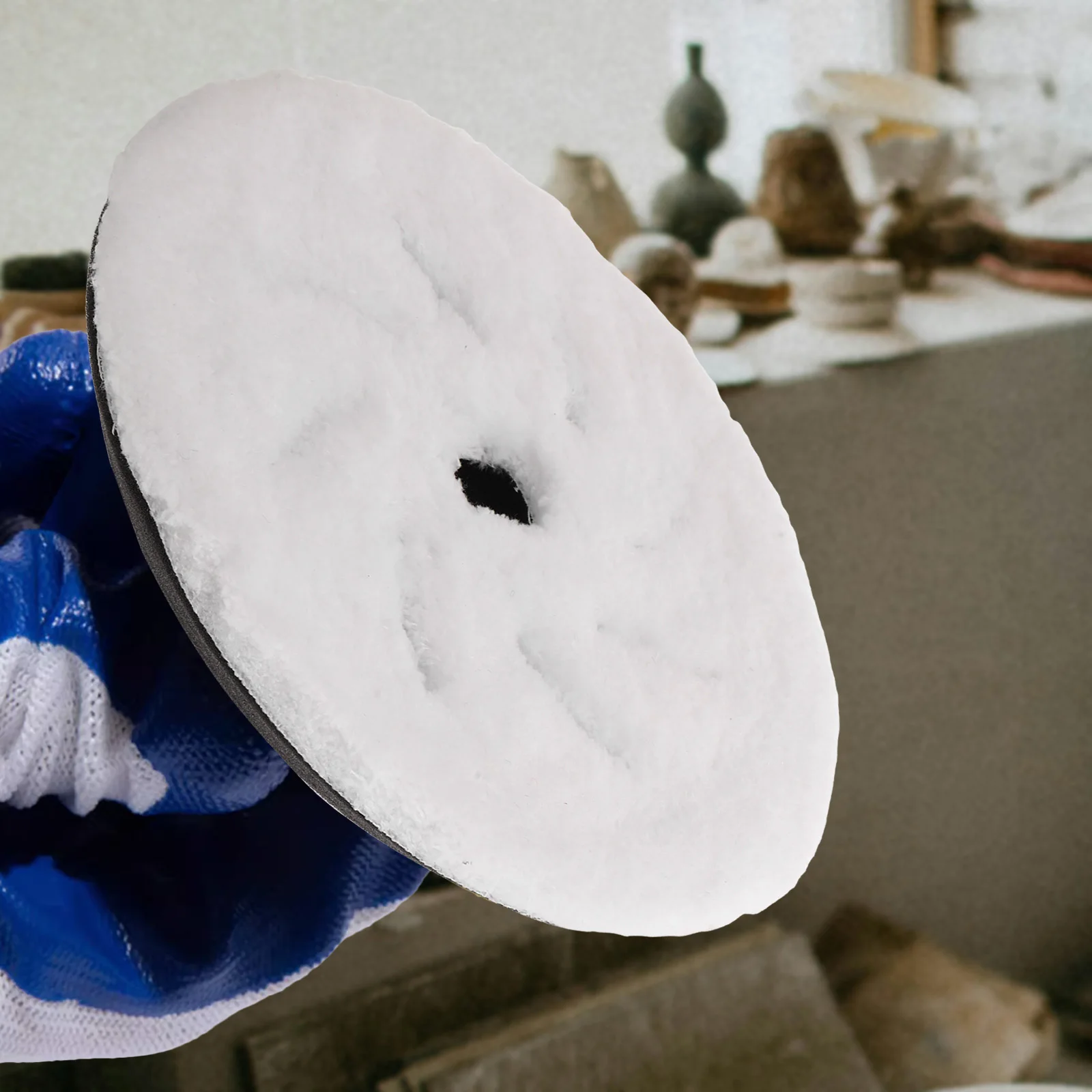 

5 Inch Car Polishing Pad for Wax Application High Efficiency Buffing Tool Universal Polisher Attachment