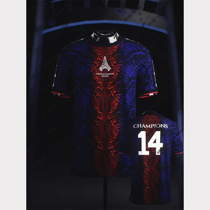 2025 Mens Special Edition Sports Football TShirt Oversize Training Soccer Uniform The Gifted One No.14 Champion Jersey Kid/Adult