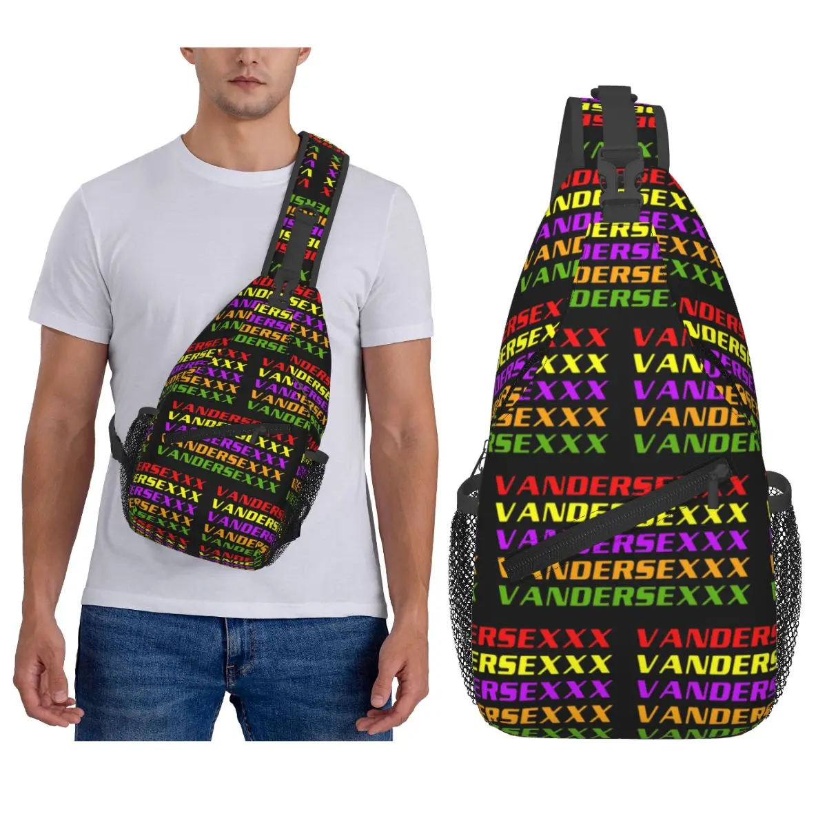 

Клубная нагрудная сумка Vandersexxx, мужской рюкзак через плечо, нагрудная сумка, дорожный походный рюкзак, сумка на плечо