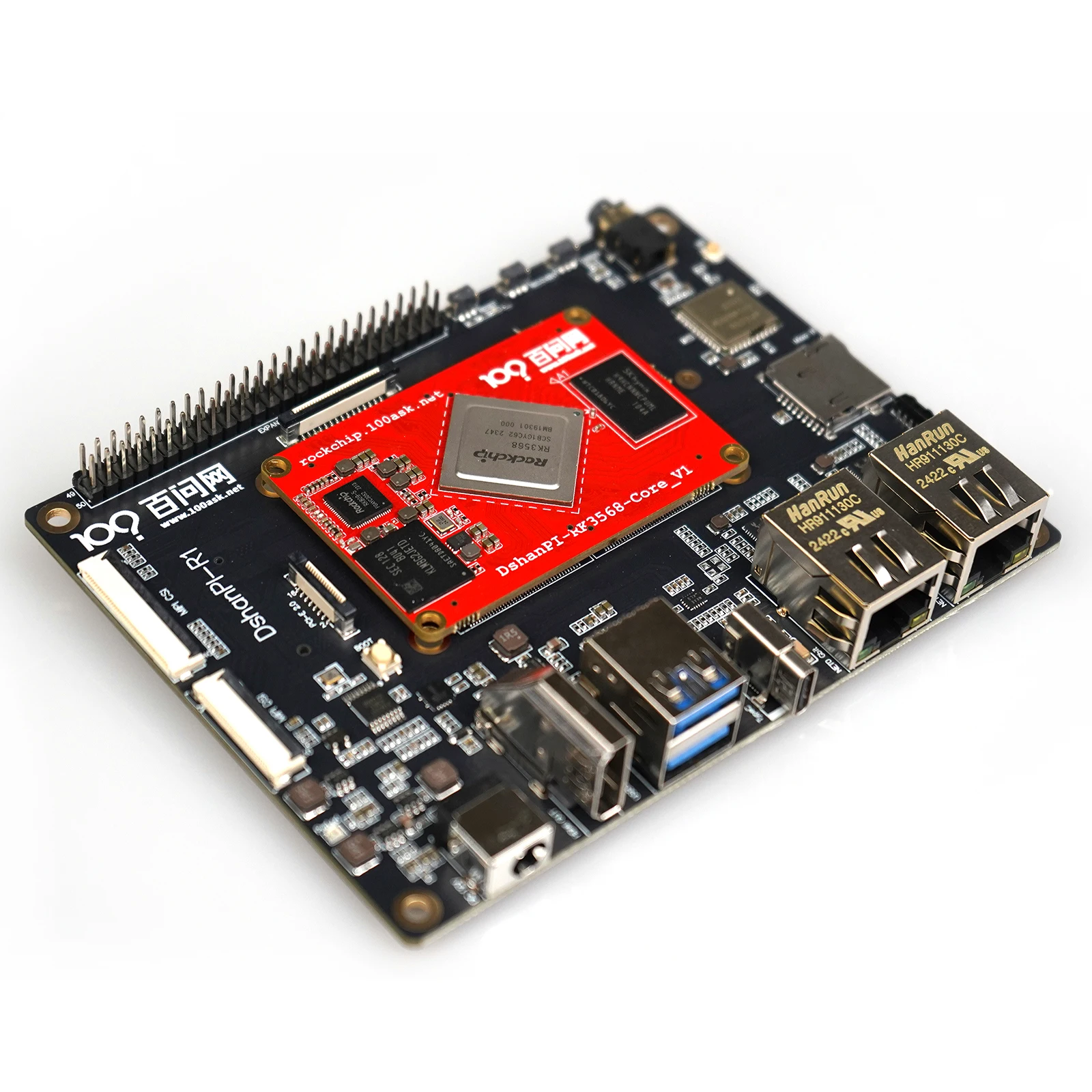 للوحة تطوير RK3568 Rockchip micro Linux لوحة ARM الأساسية للتحكم في الذكاء الاصطناعي AI #2