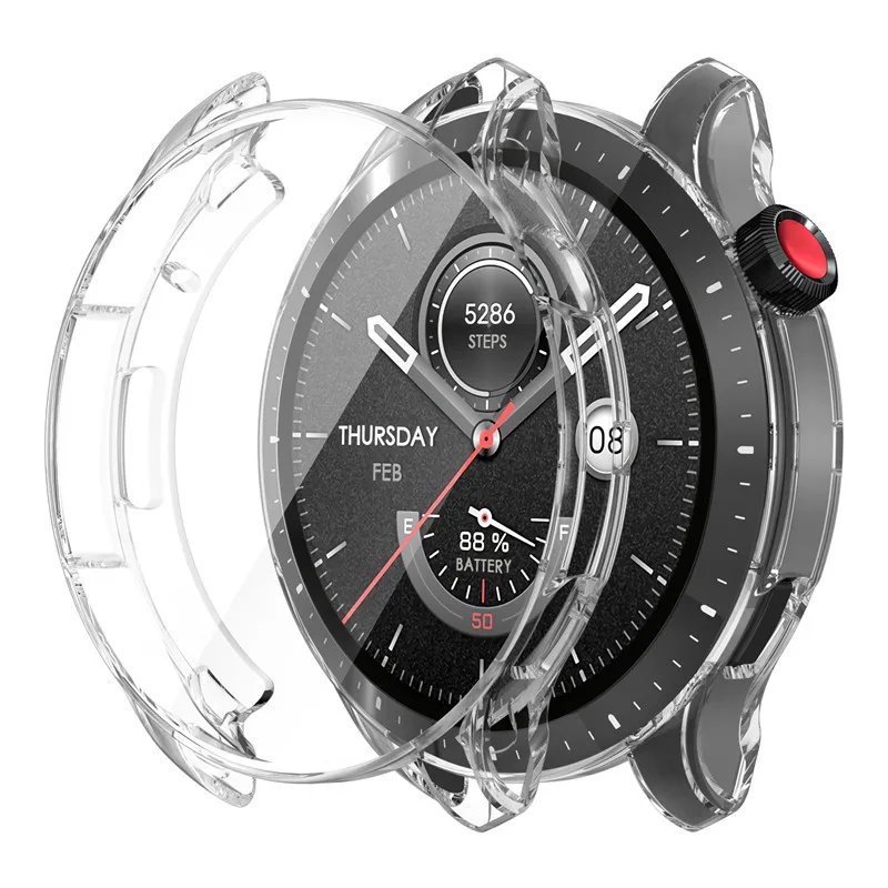 حافظة ناعمة من البولي يوريثان لساعة Amazfit GTR 4 الذكية واقي للشاشة غطاء ممتص للصدمات لهاتف Huami Amazfit GTR 4 GTR4 #4