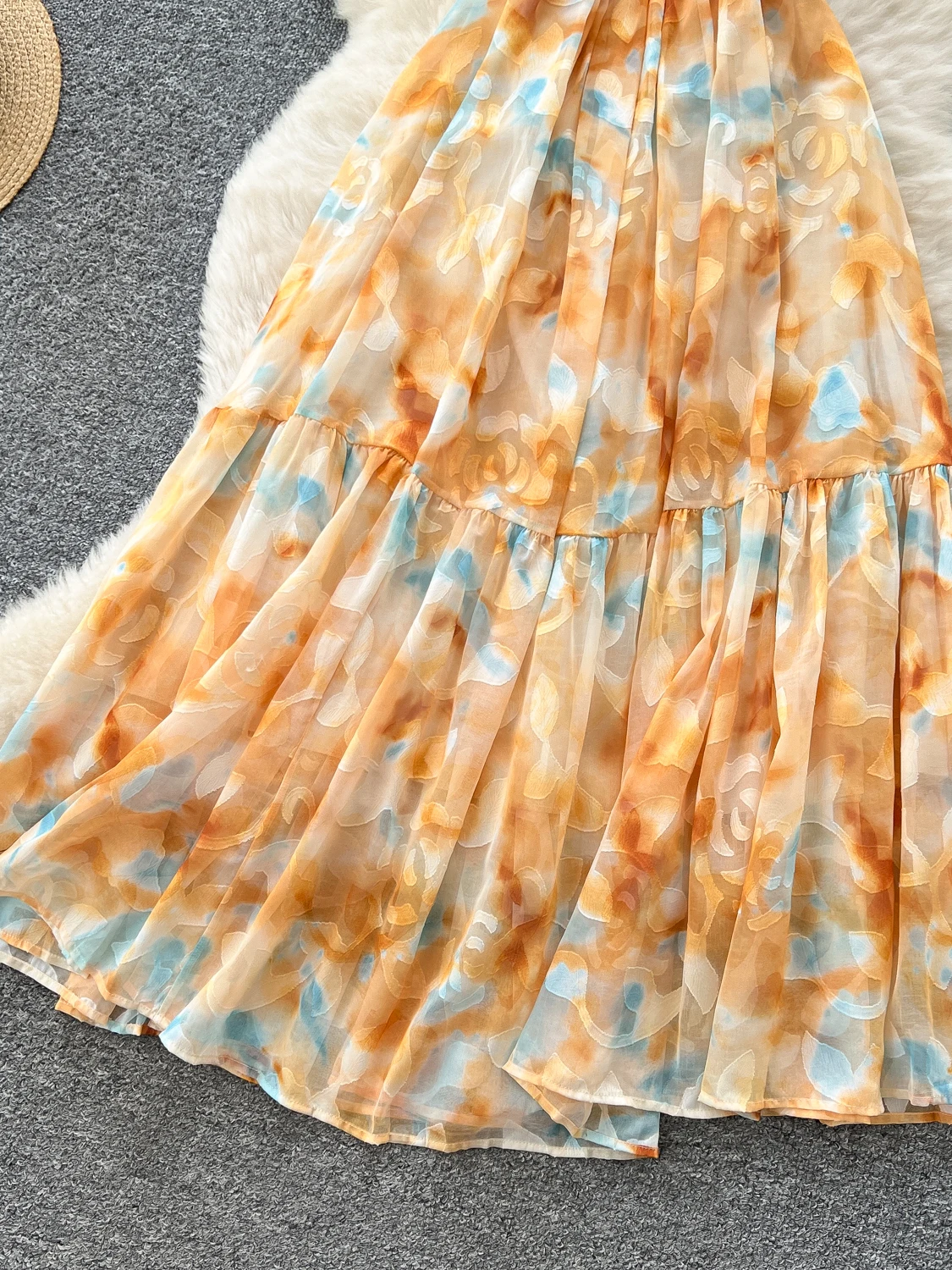 Sommer-Maxikleid mit Blumendruck für Damen von Vaion Sle, schulterfrei, A-Linien-Kleid, hohe Taille, ort Sve Ci, pendelfreundlich